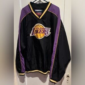Vintage Los Angeles Lakers Black and Purple Carl Banks Sweatshirt
